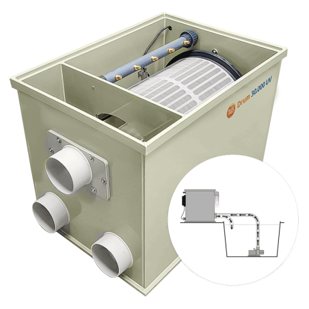Filtre à tambour pompage drum 30000