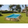 Piscine bois rectangulaire 3,50 x 5,05 m H. 1,26 m Azura -Liner bleu-Ubbink