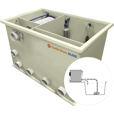 Filtre à tambour gravité combi drum 30000